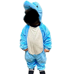 Baby Shark Halloween Costume 6-12 month so cute great condition blue white‎
